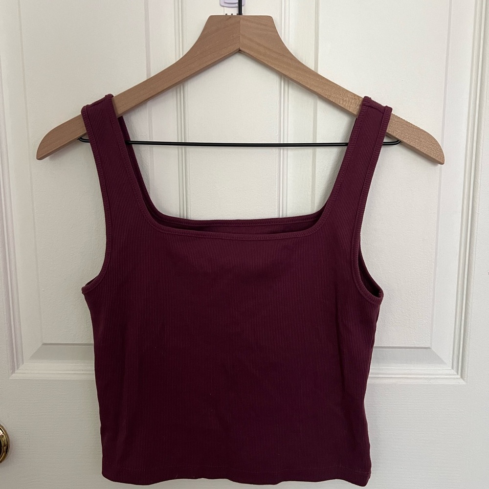 Women's Burgundy Tank Top